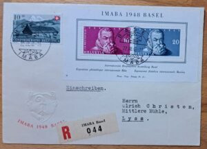 R Beleg IMABA 1948 nach Lyss