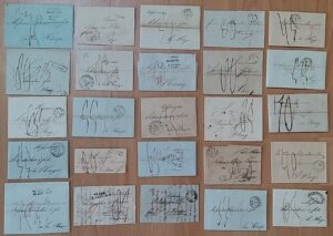 25 Vorphilatelie Belege Deutschland nach Den Haag, Niederlande