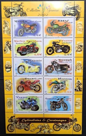 Block Collection Jeunesse, Motorräder 2002, Frankreich