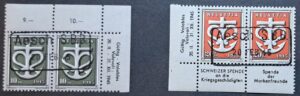 SBK W19 & W20 im Paar mit Ersttagstempel Aesch SBB