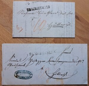2 BOM / Briefe Trachselwald, 1855, Amtsschreiberei