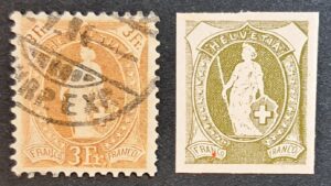 Plattenfehler SBK 72E 2.2./II Punkt unter N