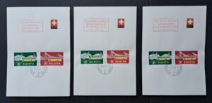Alpenpost FDC D/F/I mit Abart blinder Passagier