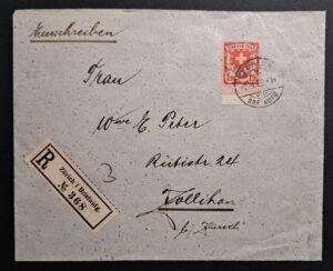 Plattenfehler HFLVETIA 164.Pf auf tollem R Brief