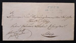Amtlicher Brief Kleiner Rath Graubünden nach Schwyz 1834