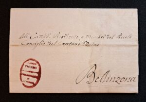 Vorphilatelie Cantone Ticino Commissario di Governo 1803