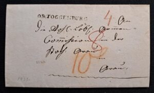 Vorphila Ob.Toggenburg - Gemeinde Nesslau nach Aarau um 1830