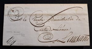 Helvetik Bern - Lausanne 1801 Ministre des Arts & Sciences