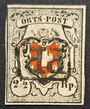Orts-Post SBK 13I mit Kreuzeinfassung PP im Kasten Bern