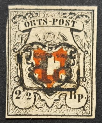 Orts-Post SBK 13I mit Kreuzeinfassung PP im Kasten Bern