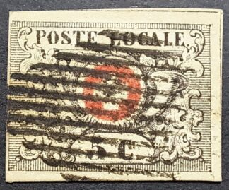 Waadt 5 SBK 10 gestempelt mit Attest